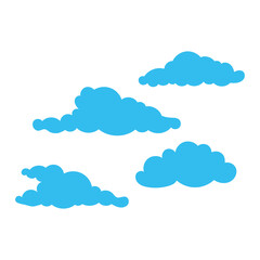 Poster - clouds sky floating scene icons