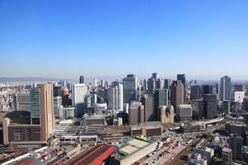 Poster - 大阪駅前の都市風景