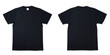 © AndhikaRaya - Blank T Shirt color black template front and back view on white background