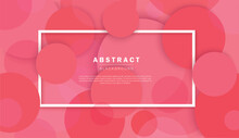 Abstract Pink Circle Background Vector Illustration