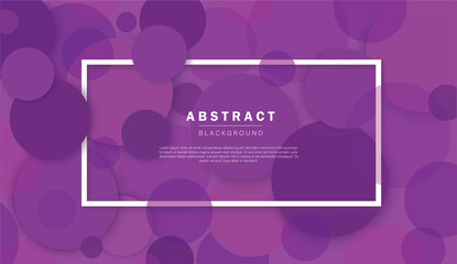 Wall Mural - Abstract purple circle background vector illustration
