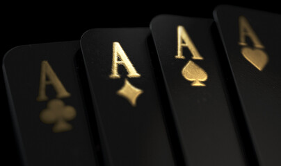 Black Casino Cards Aces