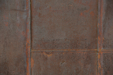 Wall Mural - background of old iron sheet with rust