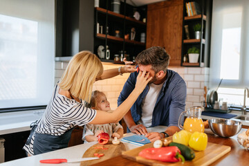 Wall Mural - Fun time in the kitchen