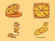 © Jember Stock - Set of cute pizza illustrations