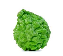 Wall Mural - fresh bergamot fruit  isolated on white background