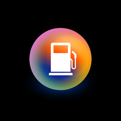 Wall Mural - Petrol Pump - App Button