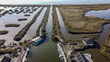 Aerial View of Danube Delta Landscape, Romania
