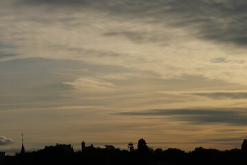 Wall Mural - Paysage au coucher de soleil