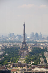  Panorama of Paris with eiffel tower, la Defence