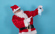 © carballo - santa claus with sanitary mask isolated on background