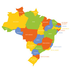 Sticker - States of Brazil