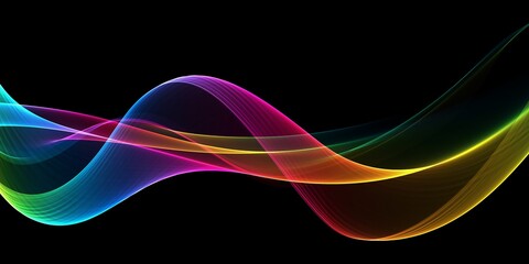 Awesome colorful wave abstract background
