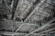 Steel structure skeleton with fireproof coating with Mineral wool