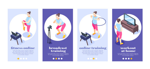 Poster -  Fitness Online Isometric Posters  