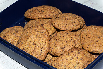 Wall Mural - Galletas con chocolate caseras.