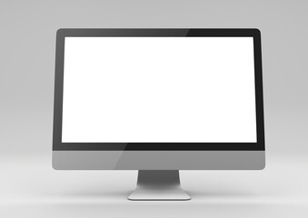 Wall Mural - Computer monitor display with blank screen.