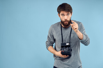 Poster - photographer professional camera technology studio profession lifestyle hobby equipment