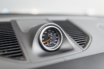 Wall Mural - Luxury car clock close up