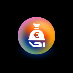 Poster - Save Money Euro - App Button