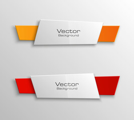 Design shape Origami vector banner