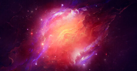 Wall Mural - Stars Nebula on a background of outer space	
