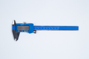 Caliper on a white background. A tool to work with.