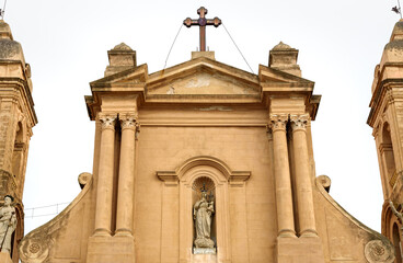 Wall Mural - Saint Maria Santissima delle Grazie Church in Terrasini, province of Palermo, Sicily, Italy