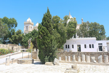 Wall Mural - Carthago. The building of the Cathedral of St. Louis