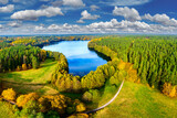 Fototapeta Fototapety do pokoju - jesień na Mazurach w północno-wschodniej Polsce