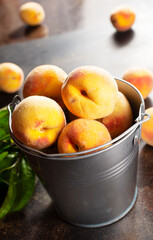 Wall Mural - Peach fruit