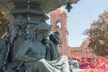 statue of a person in the park