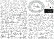© rangga173 - Line drawing decorative elements vector set, editable stroke