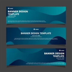 Wall Mural - Set of creative modern abstract vector business banners design. Template ready for use in web or print design.