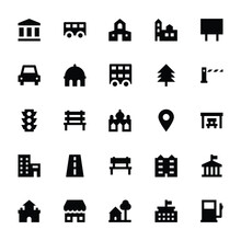 
City Elements Vector Icons 3
