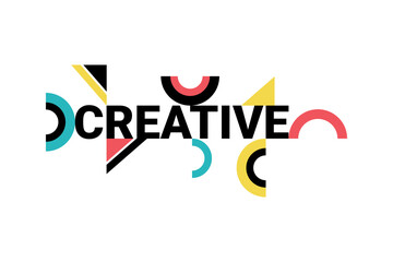 Wall Mural - modern graphic design of a word 