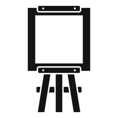 Canvas Print - Equipment easel icon, simple style