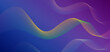 © radigrafis - Abstract technology background with colorful dynamic waves, lines and particles. modern background with purple blue. Vector illustration. Vector editable