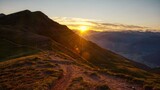 Fototapeta  - Sunrise in the Swiss mountains