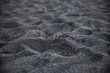 Iceland abstract view of Reynisfjara black sand beach in Vik volcanic lava texture closeup and nobody