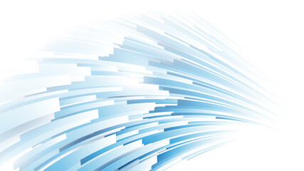 Poster - Abstract blue and white technology Hi-tech futuristic digital. High and Lines speed movement. Vector illustration