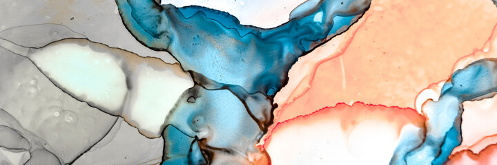  Pigment Abstract Art. Underwater Illustration. 