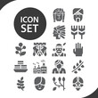 © Nana - Simple set of creek related filled icons.