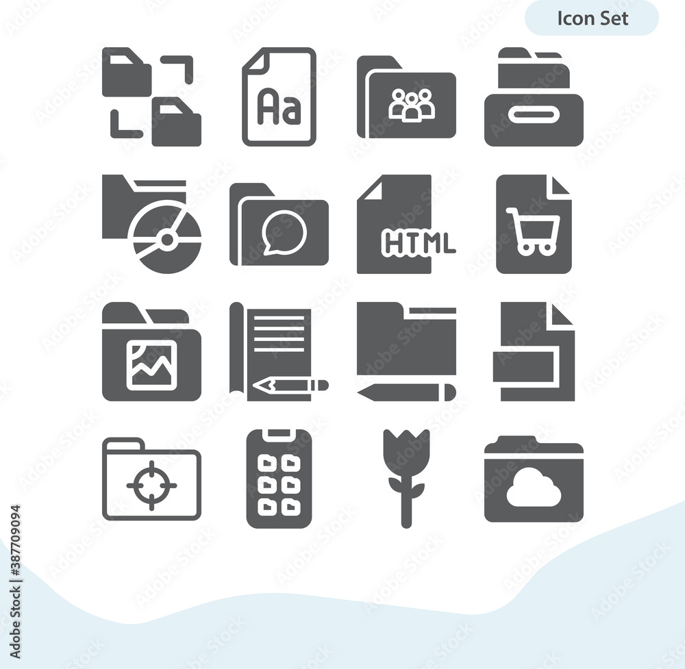 Simple set of parallel port related filled icons. Stock Vector | Adobe ...