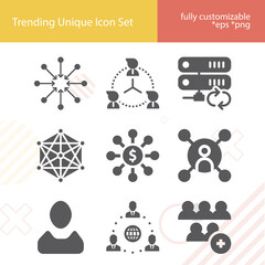 Simple set of communication equipment related filled icons.