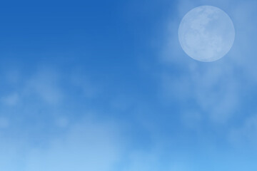 Wall Mural - moon and clouds