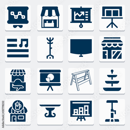 Cuadros en Lienzo Simple collection of verse form related filled icons
