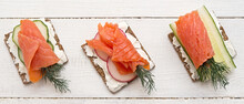 Canapes With Salmon