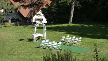 Grădină Pregătită Pentru Nuntă