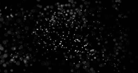 Wall Mural - 3d illustration realistic natural soft blurred white gold snow with bokeh create from particle on is